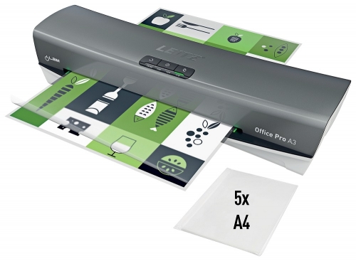 Laminator iLAM A3 Office Pro, kit folii inclus, Leitz